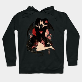 Two Geishas Kissing Graphic T-Shirt 16 Hoodie